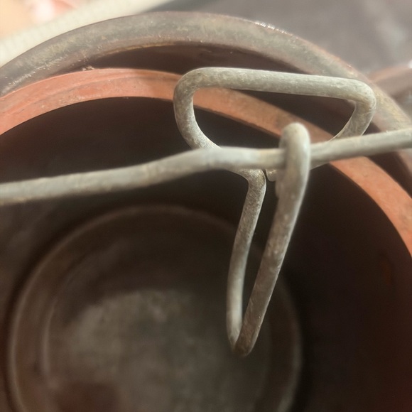 Brown Ceramic Cheese Crock Jar - Brown - Picture 5 of 6